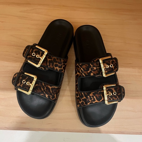 J Crew Women's Leopard Print Sandals - Picture 4 of 4